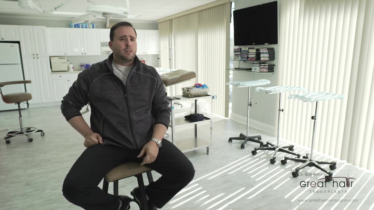 Dr. Brett Bolton Performs MaxHarvest™ Plus Procedure on Patient Adrien