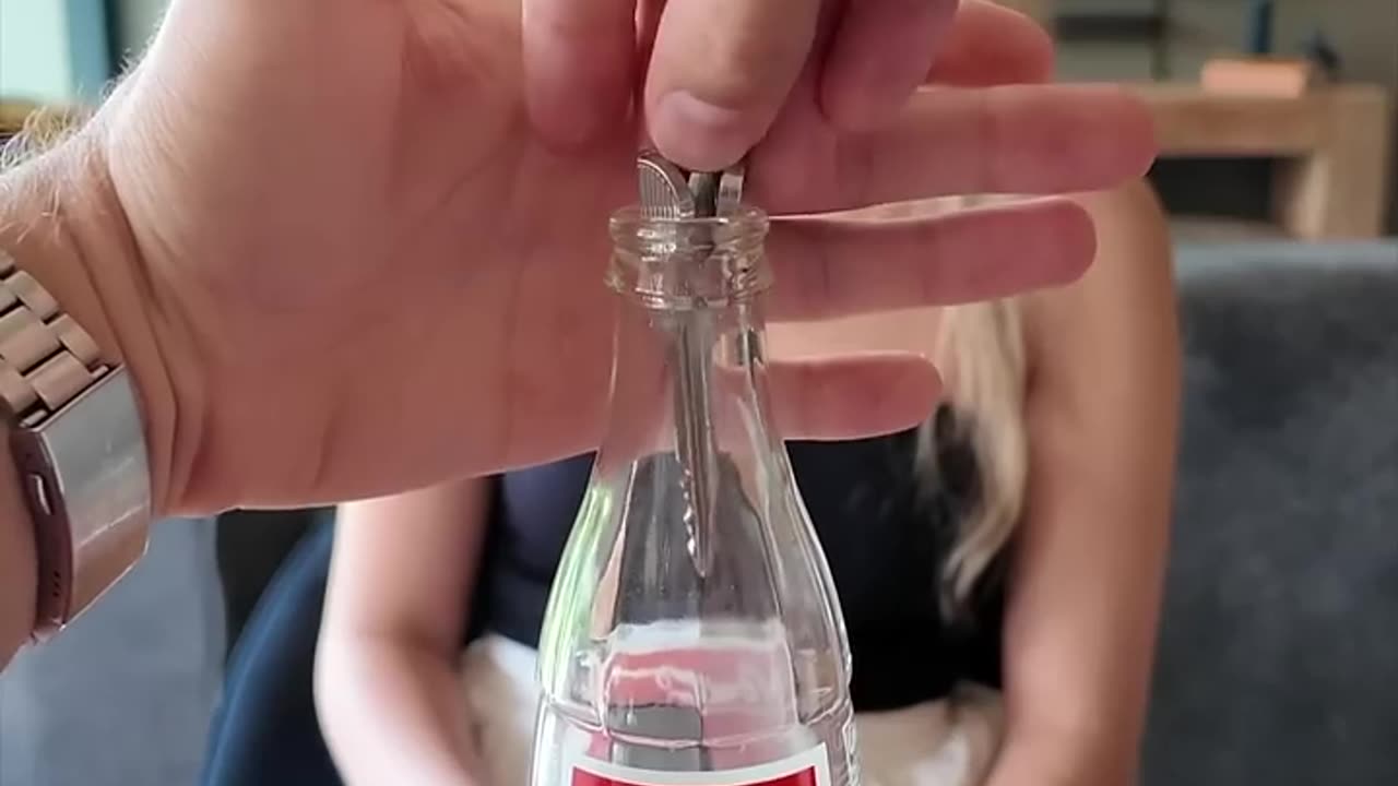 The KEY went INSIDE The BOTTLE!?