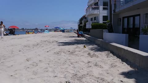 The Captain's View. Peninsula Beach, Alamitos Bay, Long Beach, California.