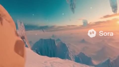 POV: Crossing the Frozen Sky Plateau ❄️💨 | Tiny Explorers in the Storm