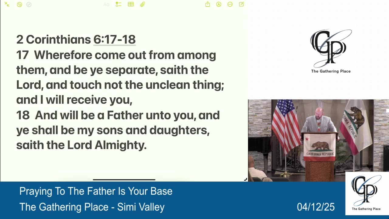 Praying To Your Father Is Your Base