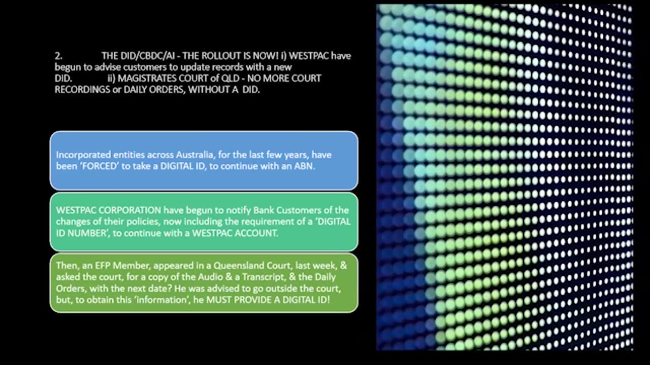 November 3: EFP Exposing the Corruption The Property