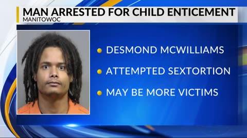 Black man arrested for alleged child enticement, offered drugs in exchange for sexual contact