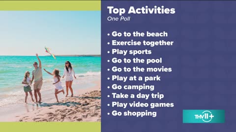 Kids name top 10 activities they want to do with family
