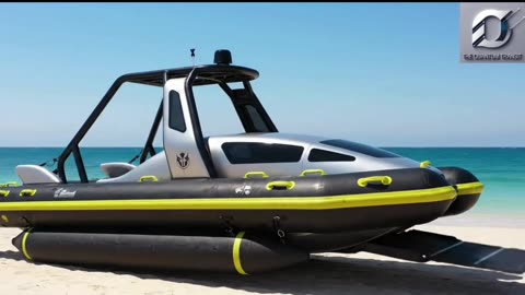 Inflatable landing craft with rigid frame | The Quantum Transit | #Future #shorts #usa #shorts #uk
