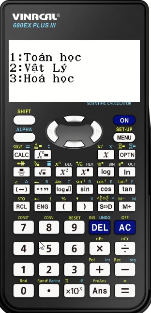 Thủ thuật Vinacal: Cách sử dụng máy tính để tính tất cả trong tam giác đều