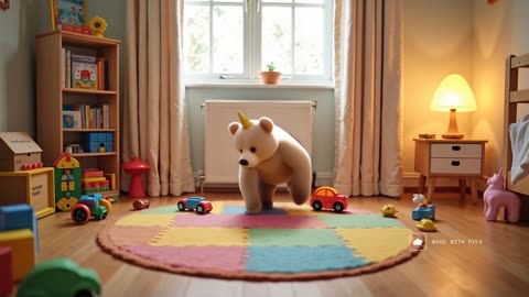Teddy the toy turns into a teddy bear 🤯 #AI creaton