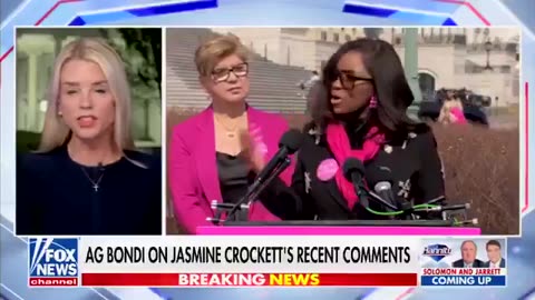 Pam Bondi on Jasmine Crockett: “I believe she will be censured by Congress.”