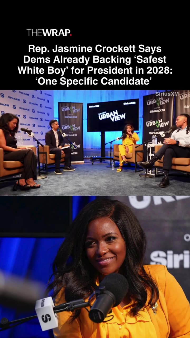 Rep. Jasmine Crockett: Dems Backing ‘Safest White Boy’ for 2028