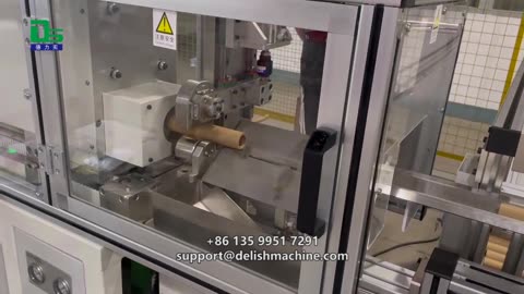 DELISH paper core cutting machine, the cut is smooth and burr-free!