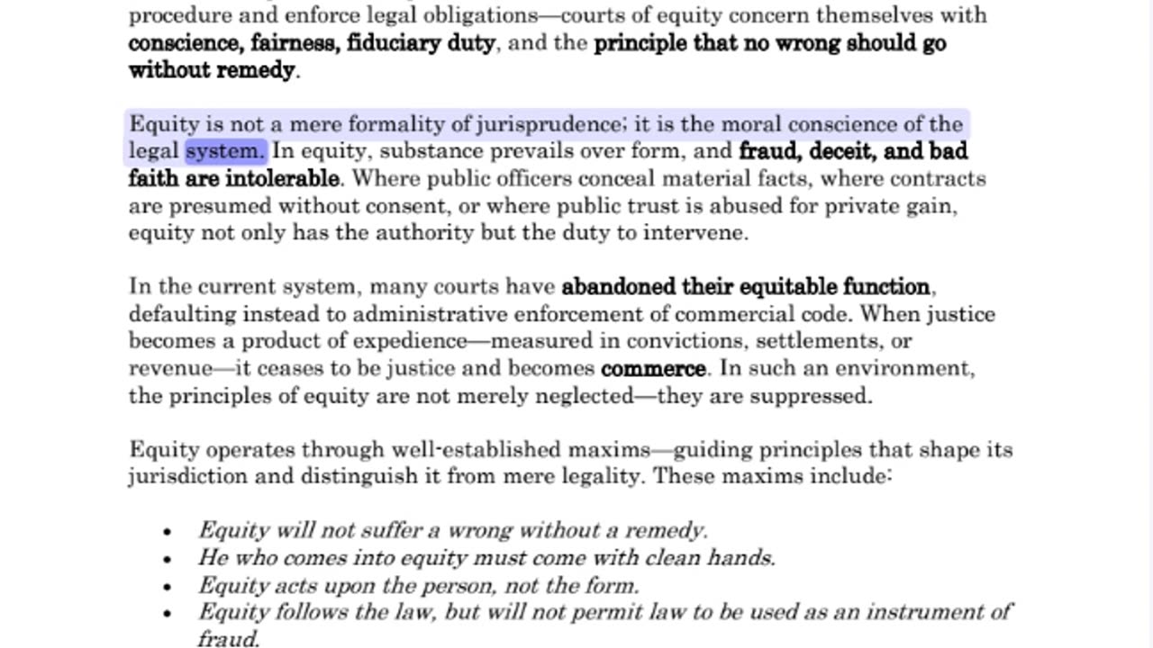 What Is the American Justice System? Equity and Trust....