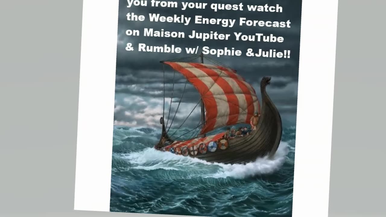 Weekly Energy Forecast with @Sophie Maison Jupiter & @Julie Maison Jupiter