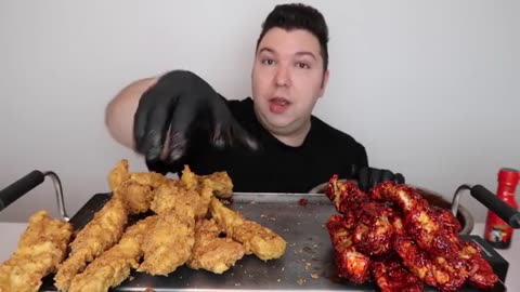 How Much I Weigh Now.... Spicy Chicken Mukbang_part6