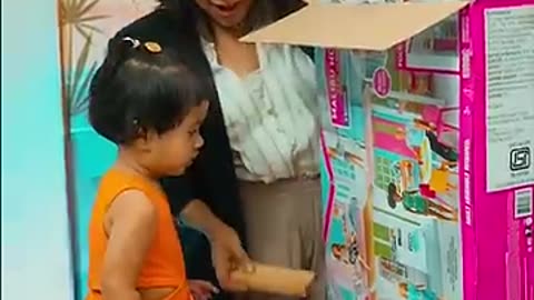 Shocking: Ep:4 #Unboxing Doll House for Aadya #UnboxingMini #littleglove #minigl