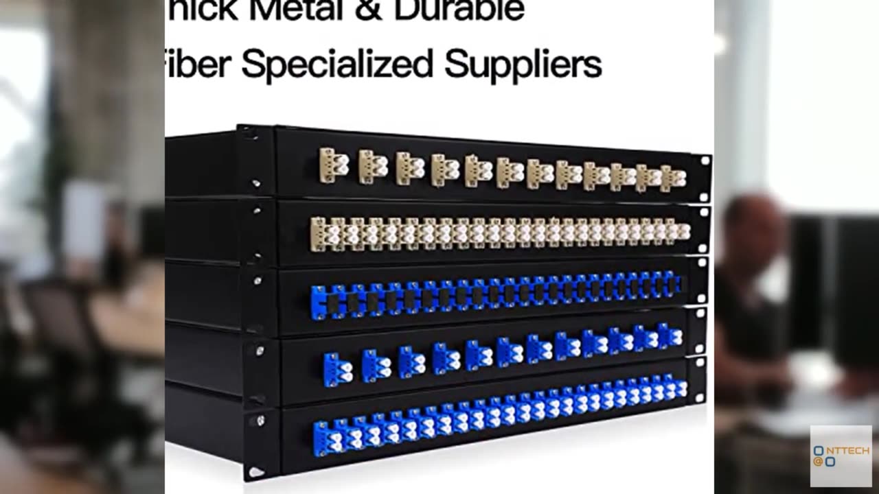 LC-OM3 12 Duplex 24 Port Fiber Enclosure Rack Mount Fiber Box MultiMode LC-UPC K