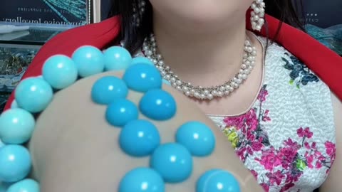 250513-9 Sleeping Beauty Turquoise Cabochon: Unmistakable Elegance