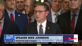 House Speaker Mike Johnson honors Charlie Kirk at congressional prayer vigil