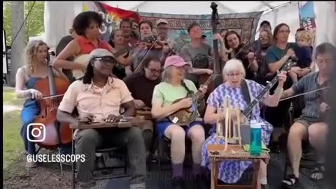A Gaggle of Talented Democrat Voters with Banjos 'n Shit