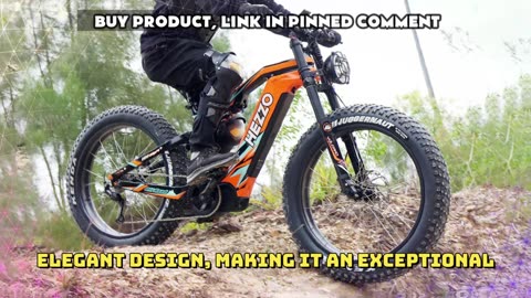 HEZZO K9 Carbon Fiber Electric Bike 1000W Mid Drive Motor 21Ah LG Battery 9 Speed ​​Electric Bike