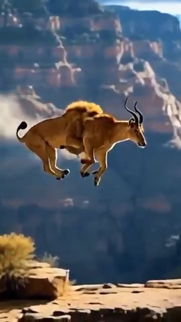 🦁 Incredible Lion-Deer Fusion Encounter! 🦌 | Wild Nature Twist