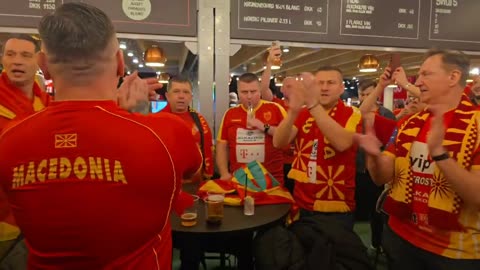 Macedonian fans in Herning