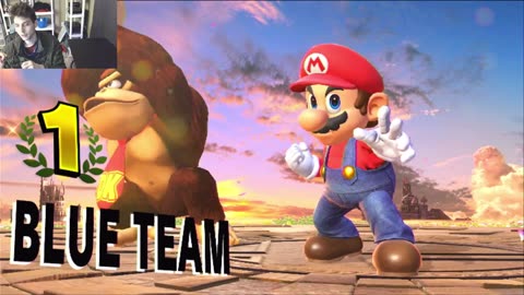 Donkey Kong And Mario VS Sonic And Pikachu The Pokemon In A Super Smash Bros Ultimate Match