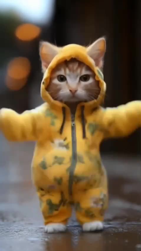 Cat Motorcycle Dance