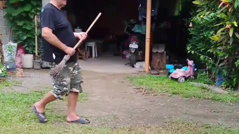 The shooting broom