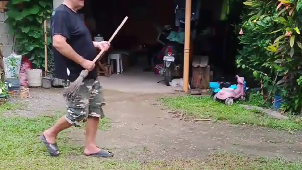 The shooting broom