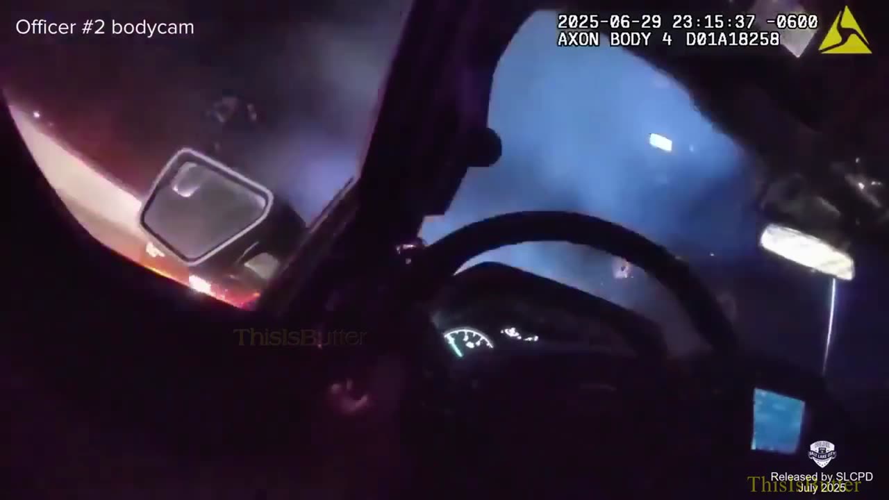 Salt Lake City Police Department released bodycam footage of a shootout during a pursuit