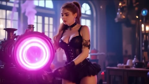 Natural Women in STEAMPUNK world - Sci-Fi music - AI Short Film