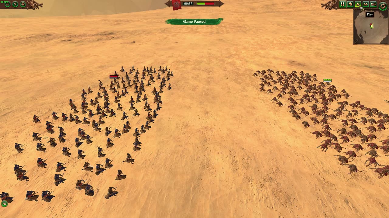TWW3 PEASANT MOB VS SKAVEN SLAVES