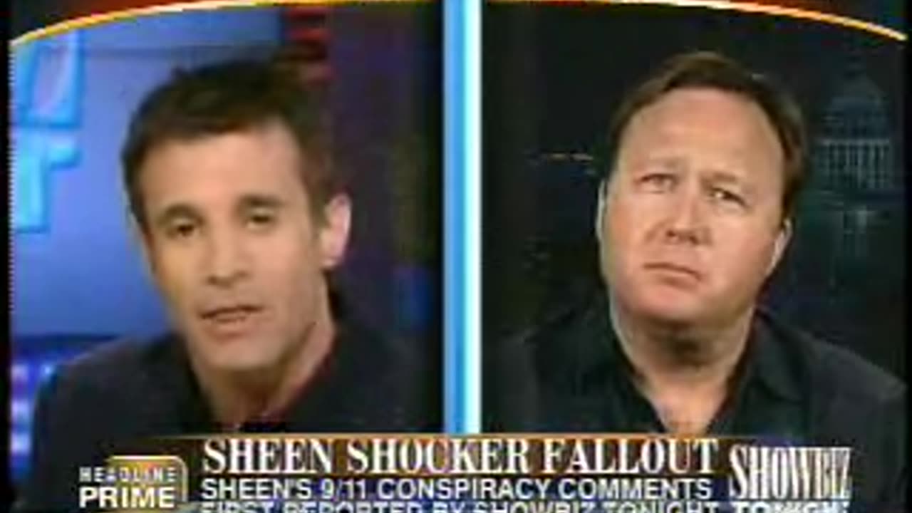 Showbiz Tonight 2006-03-23 [Charlie Sheen, Alex Jones and A.J. Hammer on 9-11 terrorist attacks]