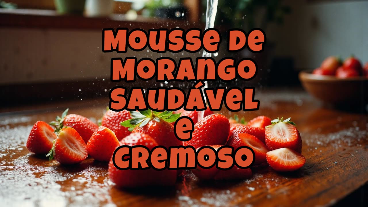 Mousse de Morango Saudável e Cremoso!