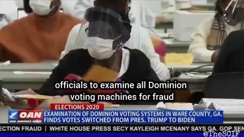 Dominion voting machines in Ware County, Georgia were flipping Trump votes to Biden.