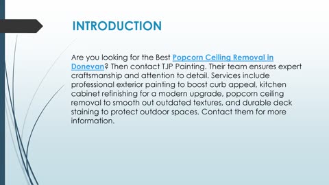 Best Popcorn Ceiling Removal in Donevan