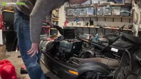 outdoor Repairing engines for 6 months to buy a snow machine