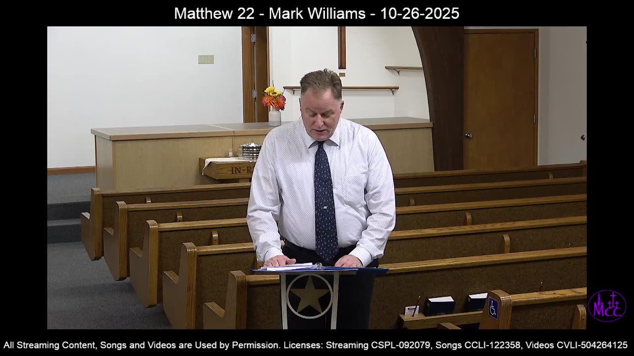 Matthew 22 - Mark Williams - 10-26-2025