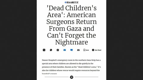 Nasser Hospital Palestine - American Surgeons Horrors