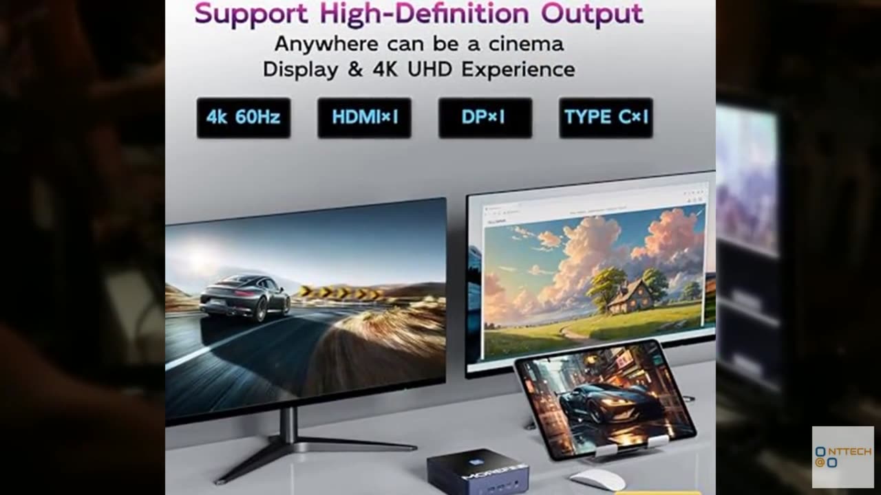 MOREFINE M9S Mini PC, 12th Gen AlderLake N305(Up to 3.8GHz), 8GB DDR5 4800MHz RA