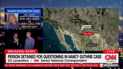 🚨 BREAKING: Person of Interest in Nancy Guthrie’s disappearance DETAINED in Rio Rico, 9 miles from MEXICO's BORDER