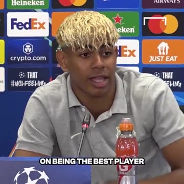 Lamine Yamal won't compare himself to Lionel Messi 🐐