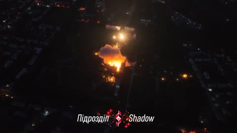 Dramatic Explosion of Grad Rockets and Other Munitions Stored at Construction Site