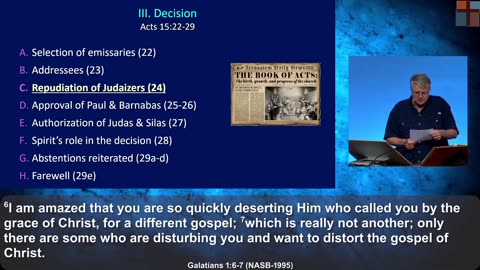 Acts 091 – Freedom. Acts 15:23-29. Dr. Andy Woods. 1-21-26.