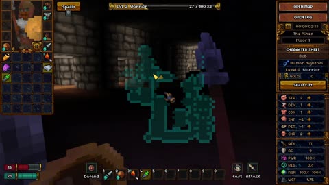 Bob Is About To Die | Episode 1: Human Warrior | Barony Gameplay