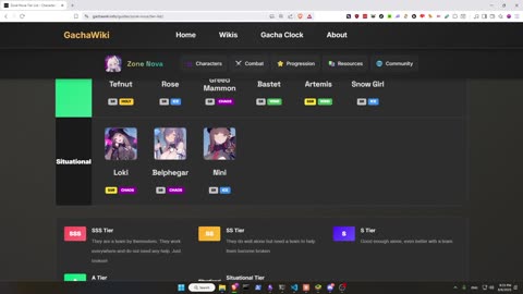 Zone Nova: Tier List