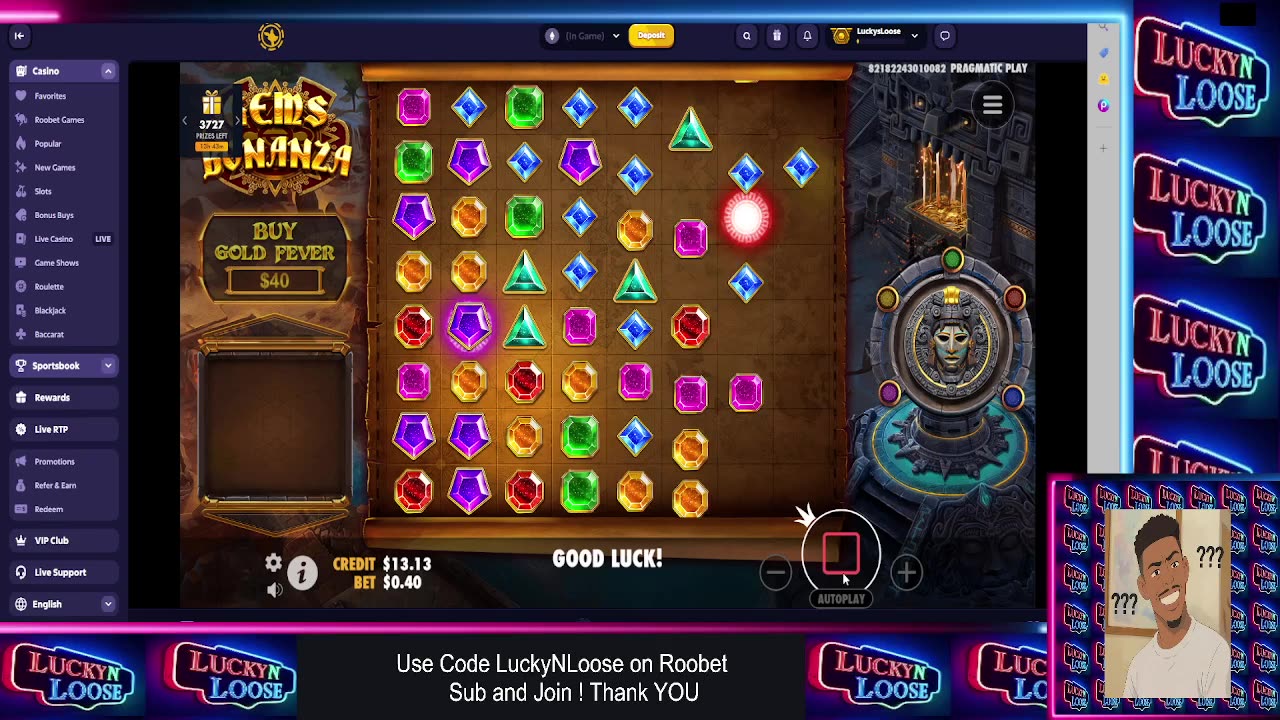 GIVEAWAY! $$$ BONUS HUNT!! A Few Bucks & a Dream! 💰 Will We Hit BIG on Roobet?! 🎰🔥 #LuckyNLoose