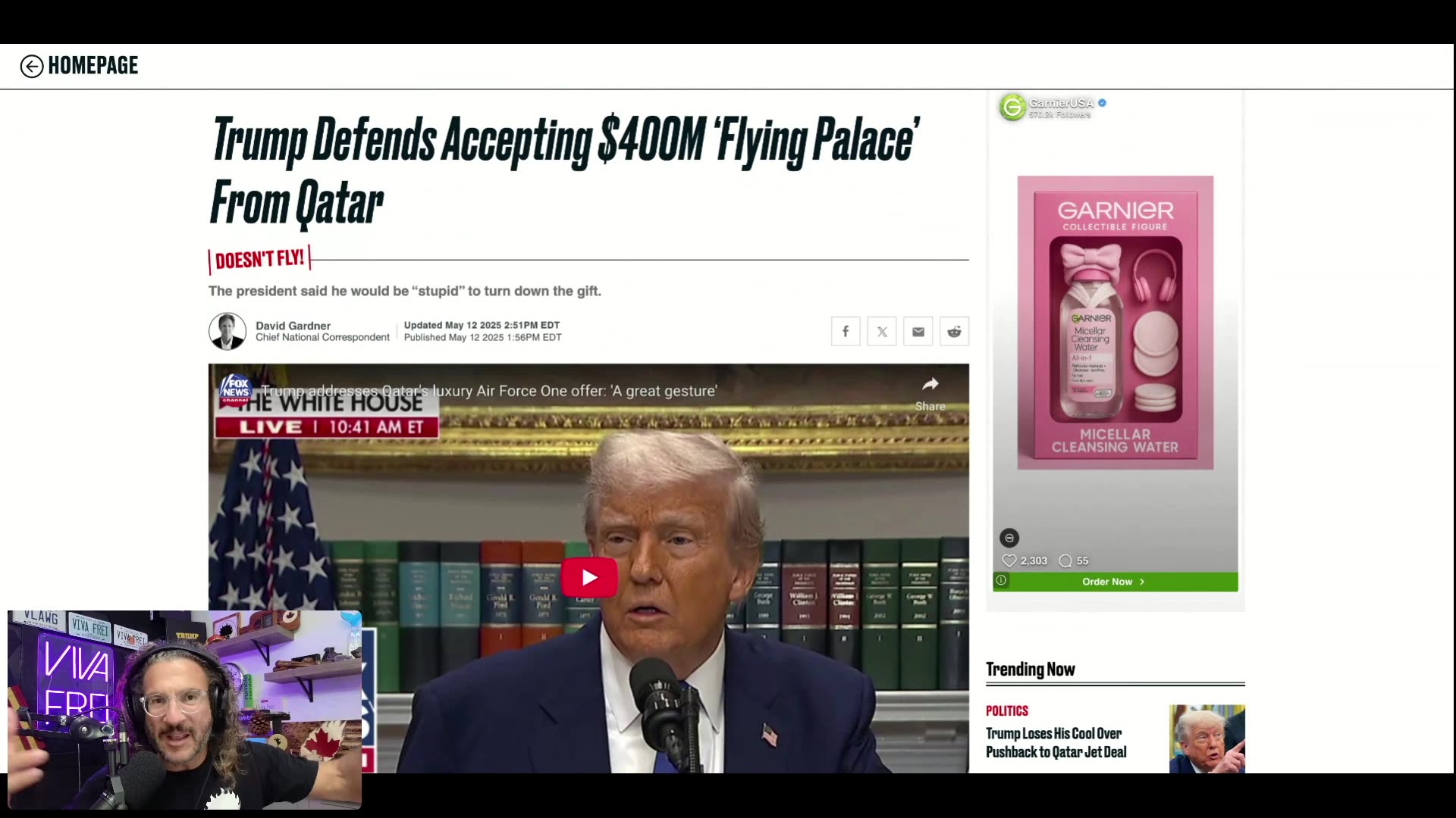 Qatar Has PENETRATED the Trump Administration? Why I DONT CARE About a $400 Million Jet! Viva Frei