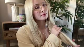 hanging out while I braid my hair { asmr } *slow and gentle