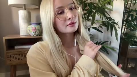 hanging out while I braid my hair { asmr } *slow and gentle